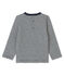 T-shirt in tubique bebè maschio blu SMOKING/beige COQUILLE
