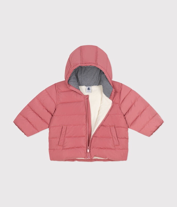 Piumino foderato in pile per beb&egrave; rosa