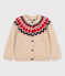 Cardigan bambina in lana e cotone TRENCH/ MULTICO