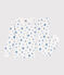 Pigiama per bambini molto aderente in cotone stampato  bianco MARSHMALLOW/blu ALASKA