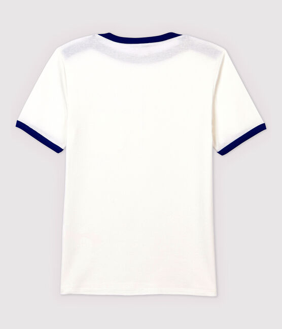 T-shirt cotone Donna bianco MARSHMALLOW/blu SURF