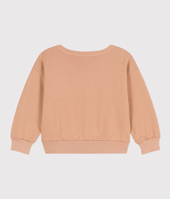Felpa in molleton bambino beige VINTAGE