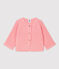 Cardigan in lana e cotone bebè. rosa CHARME