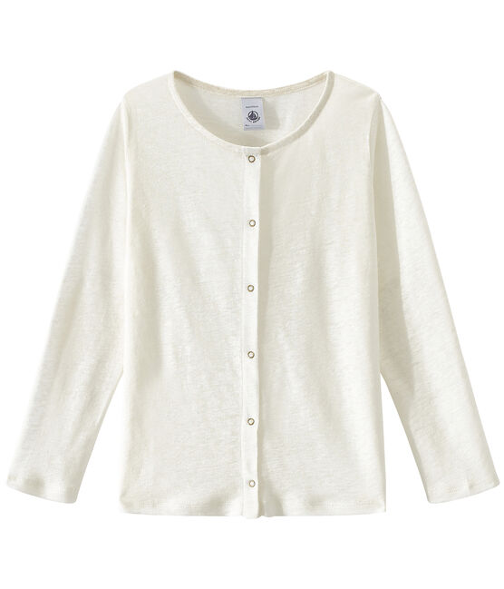 T-shirt per bambina bianco LAIT/giallo OR