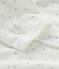 Tutina bianca con stampa stelle in velluto bianco MARSHMALLOW/bianco MULTICO