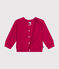Cardigan in tricot di cotone bebè rosa DELHI