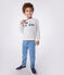 Felpa in cotone bambino unisex grigio BELUGA CHINE