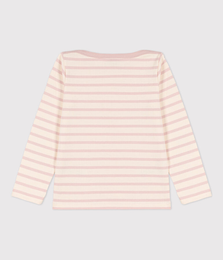 Marini&egrave;re bambino unisex in cotone ecru/rosa