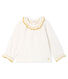 Blusa a manica lunga per bebè femmina in tubique jacquard