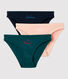 Confezione da 3 slip in cotone Donna