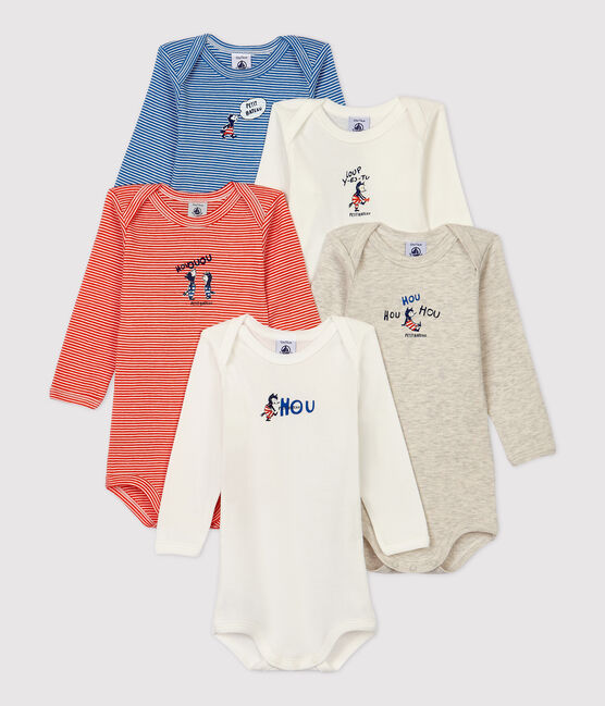 Confezione da 5 body bebè in cotone variante 1