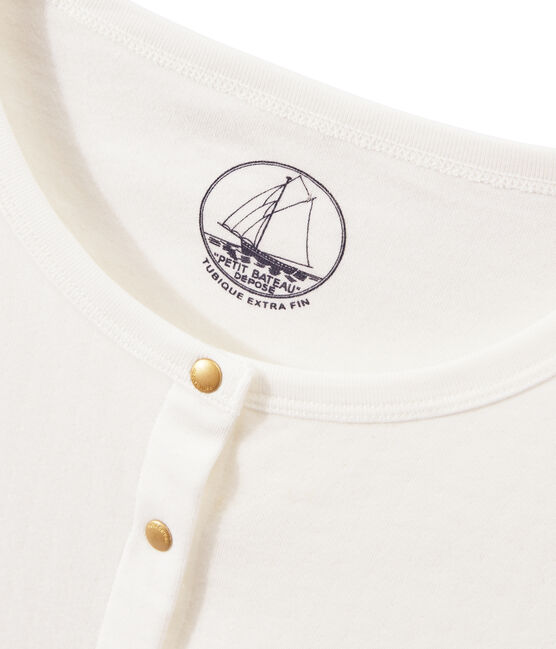 Cardigan donna in tubique ultrasottile bianco MARSHMALLOW