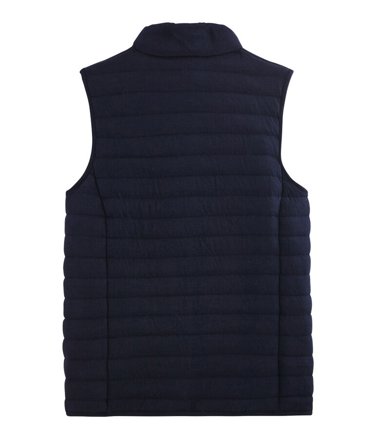 Piumino senza maniche in tubique donna blu