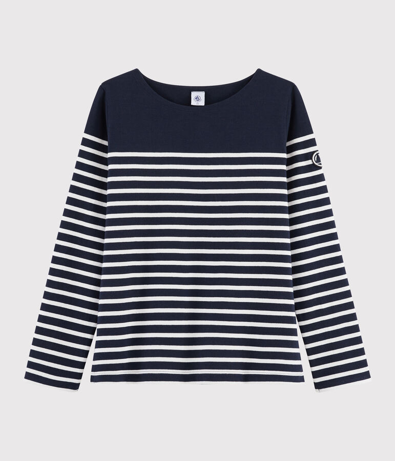 Marini&egrave;re iconica Donna blu SMOKING/bianco MARSHMALLOW