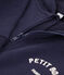 Felpa petit Boat con zip e cappuccio bambino blu SMOKING