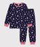 Pigiama in tessuto felpato con stelle stampate bambino blu SOIR/ MARSHMALLOW