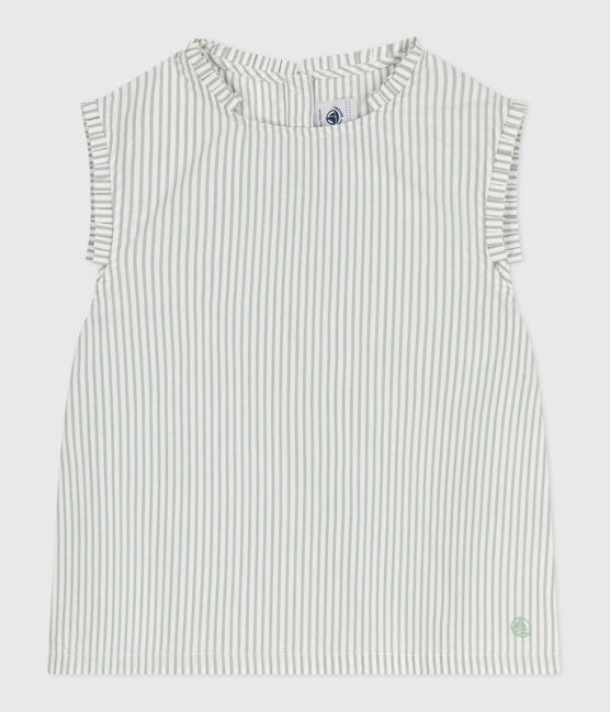 Blusa senza maniche in cotone a righe bambina PAUL/ ECUME