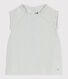 Blusa senza maniche in cotone a righe bambina