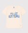 T-shirt  maniche corte in cotone bambino ecru AVALANCHE