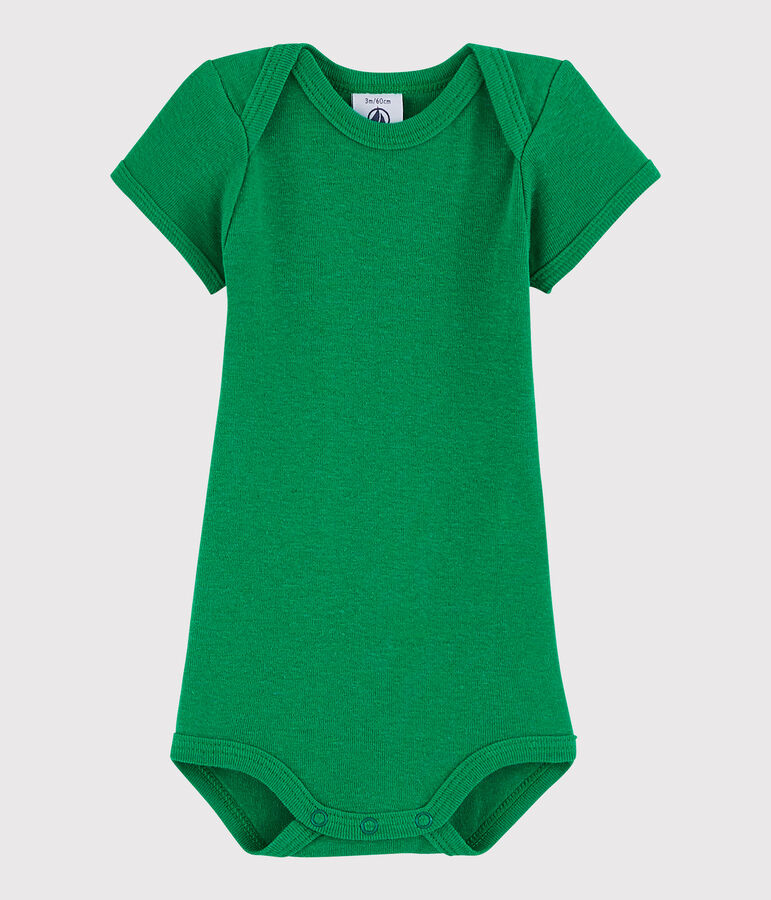 Body a manica corta beb&egrave; unisex verde
