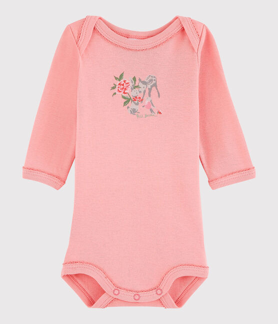 Body manica lunga bebè femmina rosa Gretel