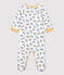 Tutina pigiama fantasia pantere in cotone bianco MARSHMALLOW/bianco MULTICO