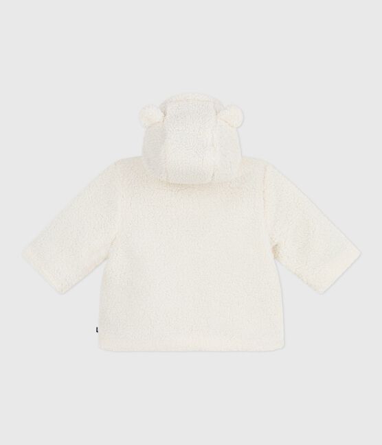 Cappotto con cappuccio imbottito in sherpa neonato ecru MILK