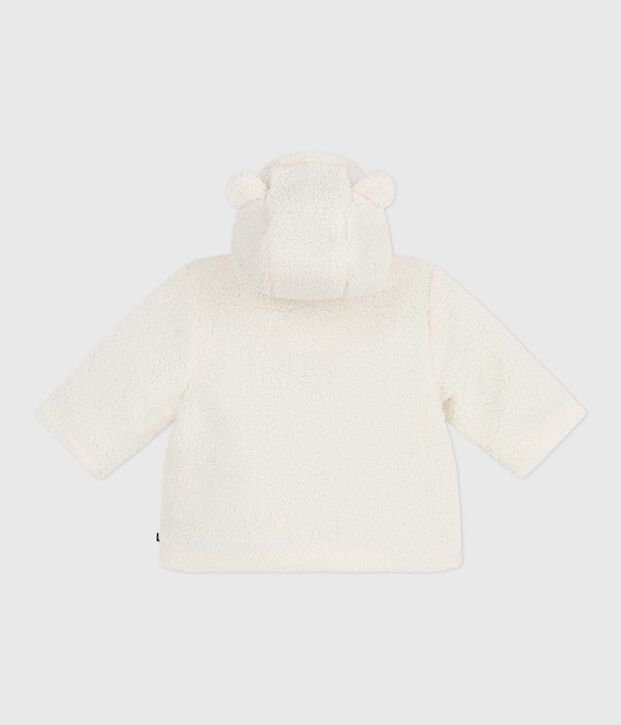 Cappotto con cappuccio imbottito in sherpa neonato MILK