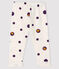 Pantalone beb&egrave; femmina in molleton bianco/multicolore