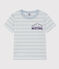 T-shirt bambino in cotone a righe GOMME/ MARSHMALLOW