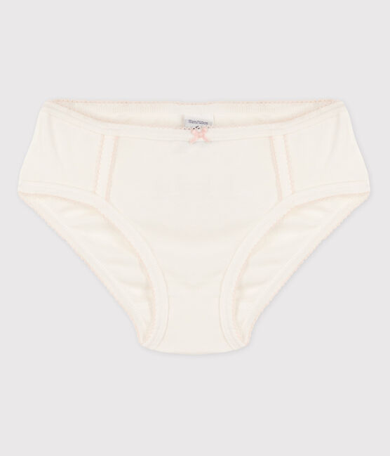 La mutandina in cotone per bambina bianco MARSHMALLOW
