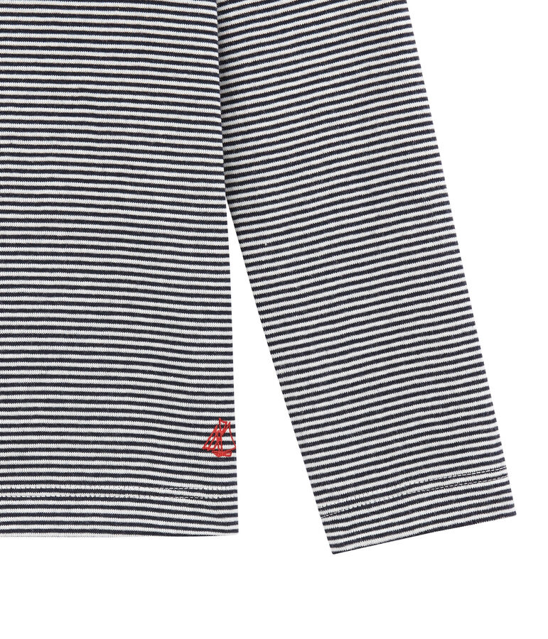 Dolcevita per bambino blu SMOKING/bianco MARSHMALLOW