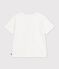 T-shirt a maniche corte con stampa bambino bianco