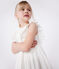 Abito senza maniche in cotone bambina bianco MARSHMALLOW