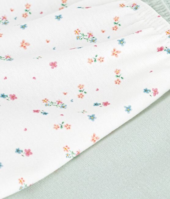 Set di shorty in cotone con stampa a fiori bambina variante 1