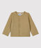 Cardigan bebè in tubique trapuntato. beige JERRYCAN