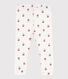 Leggins  bebè in cotone stampato a fiori