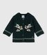 Cardigan tricot jacquard lana e cotone per bebé femmina