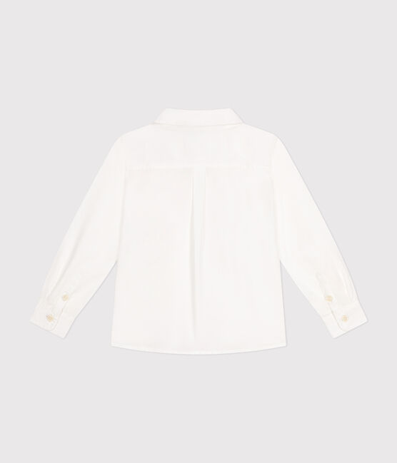 Camicia in popeline bambino bianco ECUME