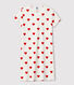 Camicia da notte ragazza in cotone motivo cuore