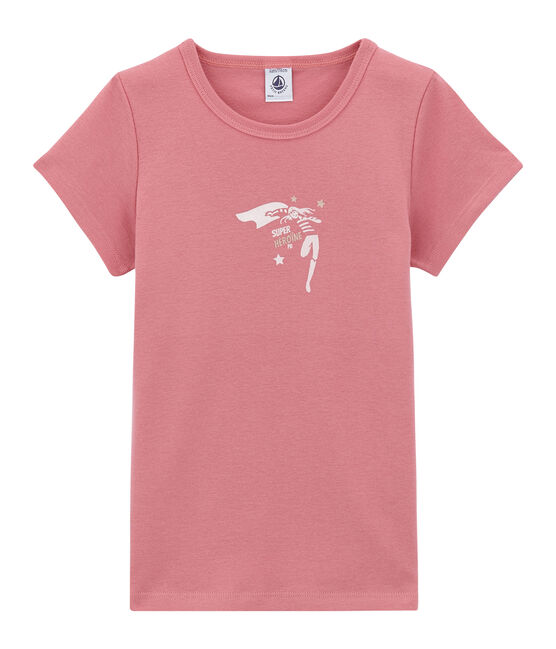 tee-shirta maniche corte per bambina rosa CHEEK