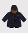 Parka foderato in sherpa per bebè blu SMOKING