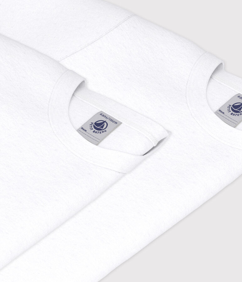 Confezione da 2 t-shirt manica corta bianche ragazzo multicolore