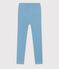 Jeggings bambina in jersey elasticizzato blu AZUL