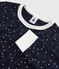 Pigiama stelle unisex a costine blu SMOKING/bianco MARSHMALLOW