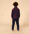Camicia a quadri in flanella di cotone bambino blu SMOKING/bianco MULTICO