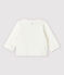 Cardigan bianco a stelle bebè in tubique trapuntato in cotone biologico bianco MARSHMALLOW