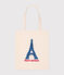 Tote bag in cotone ecru AVALANCHE