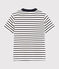 T-shirt maniche corte in jersey bambino bianco MARSHMALLOW/blu SMOKING