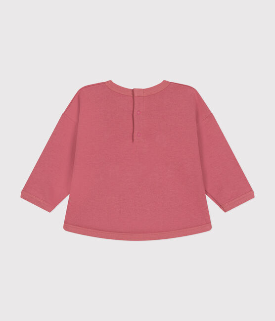Maglia in tessuto felpato neonato rosa ROSEWOOD